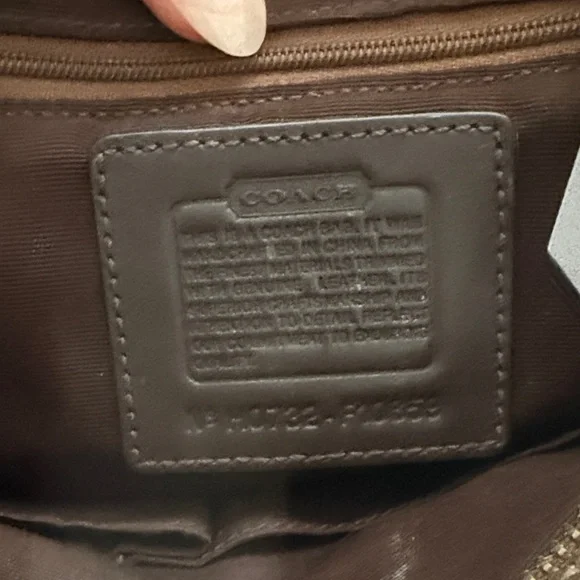 GUC Vintage Y2k Coach Signature C Jacquard canvas tote bag - Picture 9 of 10